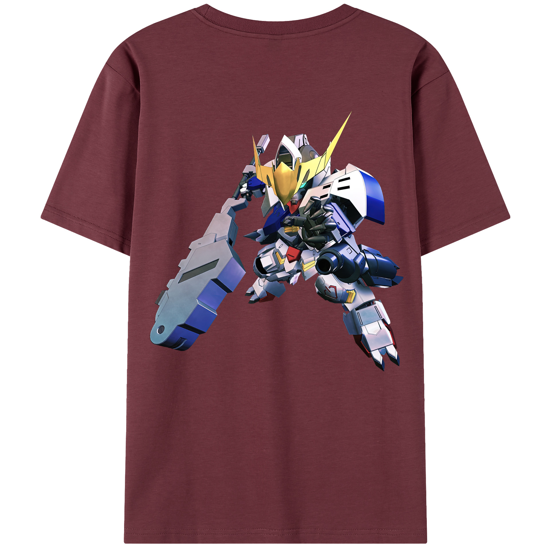 （画像用） 機動戦士ガンダム Mobile Suit Gundam 綿100％半袖Tシャツ（背面プリント）